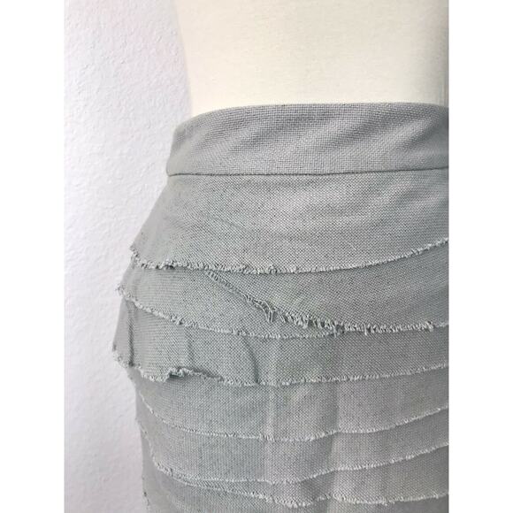 Adam by Adam Lippes Raw Trim Tiered Mini Skirt - Picture 3 of 9